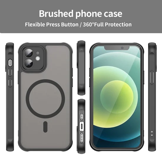 Калъф за iPhone 11 - Techsuit - HaloFrost II MagSafe - Черен