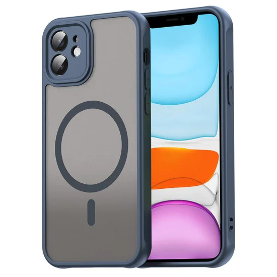 Калъф за iPhone 11 - HaloFrost II MagSafe - Тъмно Blue