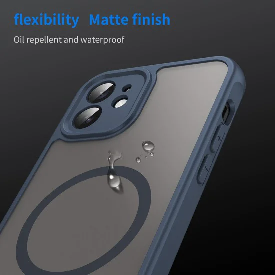 Калъф за iPhone 11 - HaloFrost II MagSafe - Тъмно Blue
