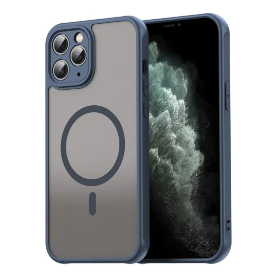 Калъф за iPhone 11 Pro Max - HaloFrost II MagSafe - Тъмно Blue