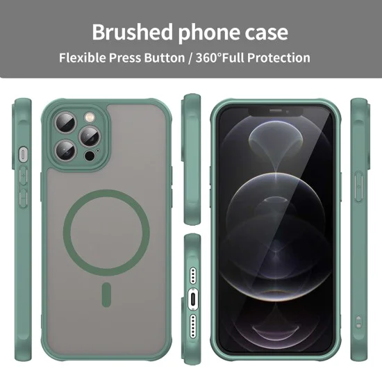 Калъф за iPhone 11 Pro Max - HaloFrost II MagSafe - Зелен
