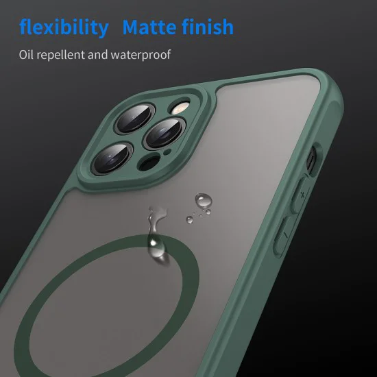 Калъф за iPhone 11 Pro Max - HaloFrost II MagSafe - Зелен