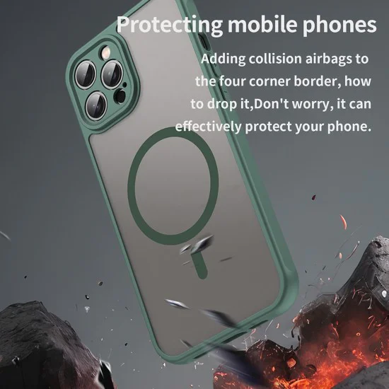 Калъф за iPhone 11 Pro Max - HaloFrost II MagSafe - Зелен