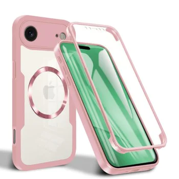 Калъф за iPhone 17 Air - ColorVerse 360 ​​MagSafe Series + Screen Protector - Розов