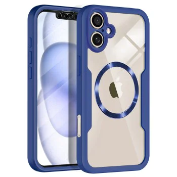 Калъф за iPhone 17 - ColorVerse 360 ​​MagSafe Series + Скрийн протектор - син