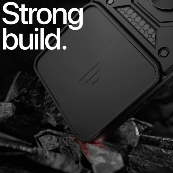 Калъф за OnePlus Nord 5 - серия CamShield - черен