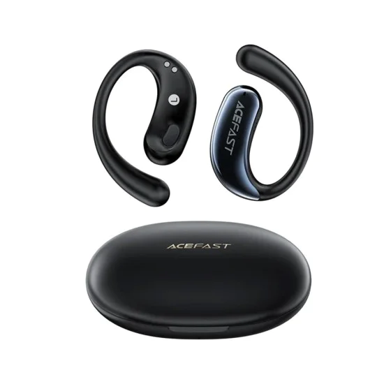 Слушалки – Acefast Acefit SE (FA005) – Bluetooth 5.4, бас, шумопотискане, HD разговори, IPX4, 400mAh – Черен
