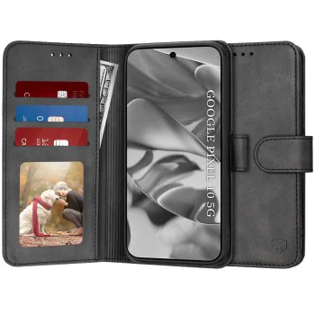 Калъф за Google Pixel 10 / 10 Pro - Techsuit - Diary Book - Черен