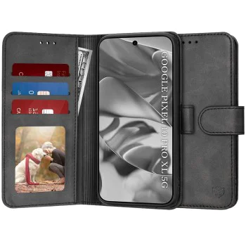 Калъф за Google Pixel 10 Pro XL - Techsuit - Diary Book - Черен