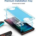 Протектор за Nintendo Switch 2, устойчив на 9H - Techsuit - (2 броя) Premium Tempered Glass SwitchAura с апликатор (NS1) - Прозрачен