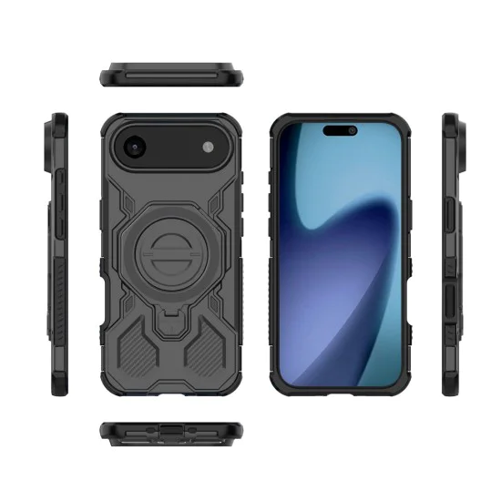 Калъф за iPhone 17 Air - Carbon Shield PRO - Черен