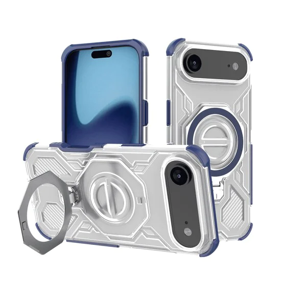 Калъф за iPhone 17 Air - Carbon Shield PRO - син прозрачен