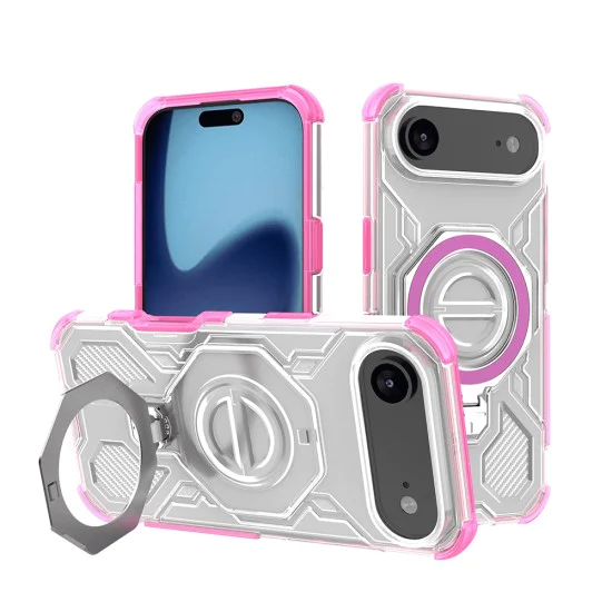 Калъф за iPhone 17 Air - Carbon Shield PRO - Pink Transparent