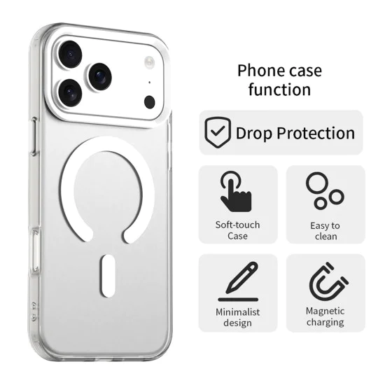 Калъф Камера за iPhone 17 Pro - CandyCase MagSafe - Бял