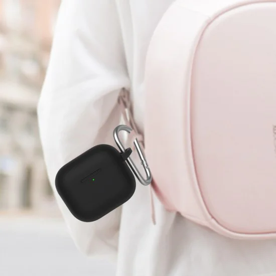 Калъф за AirPods 3 - течен силиконов защитен калъф -Розов