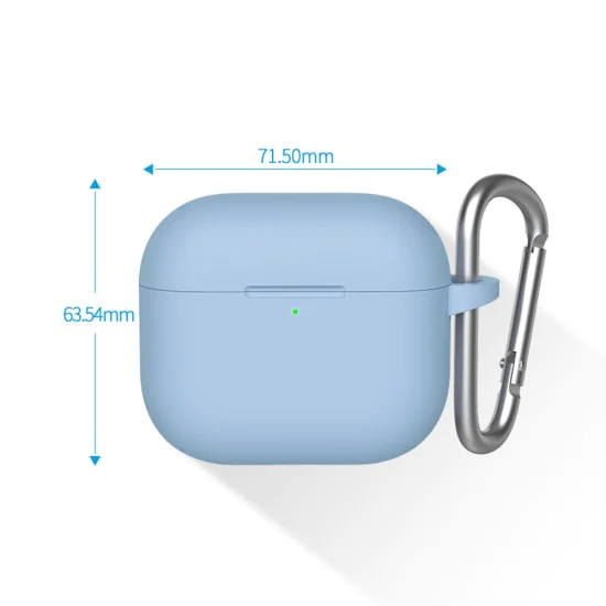 Калъф за AirPods 3 - Защитен калъф от течен силикон - черен