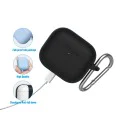 Калъф за AirPods 3 - Защитен калъф от течен силикон - черен