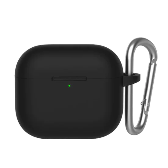 Калъф за AirPods 3 - Защитен калъф от течен силикон - черен