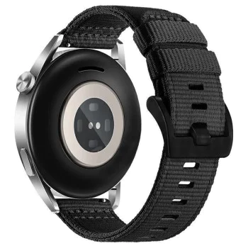Каишка за Samsung Galaxy Watch 4/5/Active 2, Huawei Watch GT 3 (42mm)/GT 3 Pro (43mm) - Techsuit - Каишка за часовник 20mm (W070) - Obsidian Black
