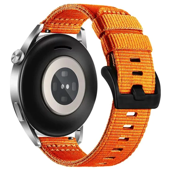 Каишка за Samsung Galaxy Watch 4/5/Active 2, Huawei Watch GT 3 (42 mm)/GT 3 Pro (43 mm) - Techsuit - Каишка за часовник 20 mm (W070) - Orange Blossom