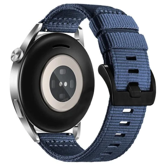 Каишка за Samsung Galaxy Watch 4/5/Active 2, Huawei Watch GT 3 (42 mm)/GT 3 Pro (43 mm) - Techsuit - Каишка за часовник 20 mm (W070) - Nightshade Blue