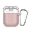 Калъф за AirPods 1 - течен силиконов защитен калъф -Розов