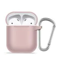 Калъф за AirPods 1 - течен силиконов защитен калъф -Розов