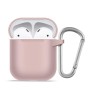 Калъф за AirPods 1 - течен силиконов защитен калъф -Розов