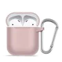 Калъф за AirPods 1 - течен силиконов защитен калъф -Розов