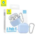 Калъф за AirPods 4 - Защитен калъф от течен силикон - небесно син