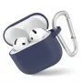 Калъф за AirPods 4 - Защитен калъф от течен силикон - тъмносин