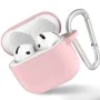 Калъф за AirPods 4 - течен силиконов защитен калъф -Розов