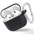 Калъф за AirPods 4 - Защитен калъф от течен силикон - черен