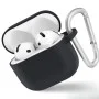 Калъф за AirPods 4 - Защитен калъф от течен силикон - черен