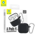 Калъф за AirPods 4 - Защитен калъф от течен силикон - черен
