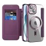 Калъф за iPhone 15 Plus - SmartMag Book Case - Лилав