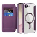 Калъф за iPhone 16e - SmartMag Book Case - Лилав