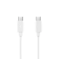 Spigen - Кабел за данни Essential (EB6010CC) - Бързо зареждане, 2x Type-C, 60W, 480Mbps, 1m - Бял