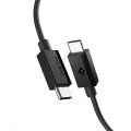 Spigen - Кабел за данни Essential (EB6010CC) - Бързо зареждане, 2x Type-C, 60W, 480Mbps, 1m - Черен