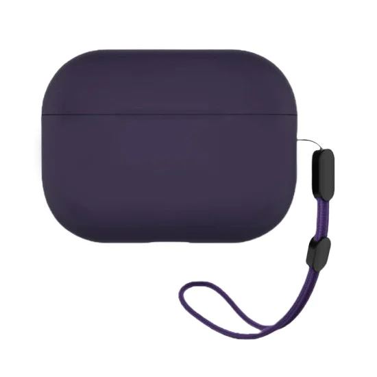 Калъф за AirPods Pro 2 - Защитен калъф от течен силикон - лилав