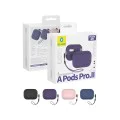 Калъф за AirPods Pro 2 - Защитен калъф от течен силикон - лилав