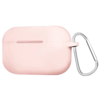 Калъф за AirPods Pro 1 - течен силиконов защитен калъф -Розов