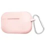 Калъф за AirPods Pro 1 - течен силиконов защитен калъф -Розов