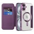 Калъф за iPhone 16 - SmartMag Book Case - Лилав