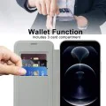 Калъф за iPhone 12 - SmartMag Book Case - Сив