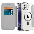Калъф за iPhone 12 - SmartMag Book Case - Сив