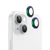 Протектор камера за iPhone 15 / iPhone 15 Plus - Оригинален Протектор камера за обектив с метална рамка - Цветен