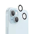 Протектор камера за iPhone 15 / iPhone 15 Plus - оригинален Протектор камера за обектив с метална рамка - Прозрачен