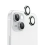 Протектор камера за iPhone 15 / iPhone 15 Plus - оригинален Протектор камера за обектив с метална рамка - светло зелен
