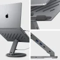 Стойка за лаптоп (LD204H) - в хъб 2x USB, 3x тип